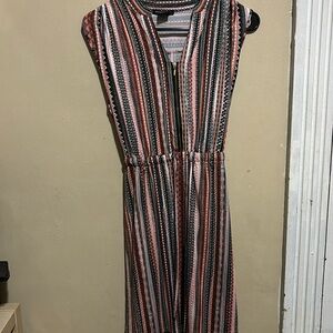 Polyester dress multi color